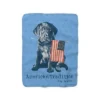 Dog Is Good American Tradition Puppy & American Flag Blue Fleece Blanket, Officially Licensed And Produced In The USA -Decor Haven Shop GUEST 6909d63c eb89 4ca5 af5a def204418354