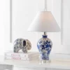 21.5" Ceramic And Crystal Song Chinoiserie Floral Table Lamp (Includes LED Light Bulb) Blue And White - Jonathan Y -Decor Haven Shop GUEST 69a69ca3 aa91 45aa b071 ba42fcb32221