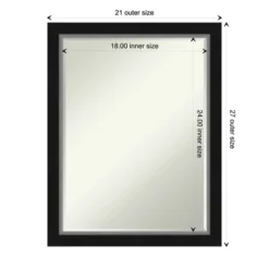 Eva Narrow Petite Bevel Bathroom Wall Mirror -Decor Haven Shop GUEST 6a7798b8 5f5d 46a1 b0ee f1727d96e555