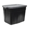 Rubbermaid Roughneck Tote 18 Gallon Stackable Storage Container Organizer Bin With Snap Stay Tight Lid And Easy Carry Handles, Black (6 Pack) -Decor Haven Shop GUEST 6abbe44f afdd 4b8f 94a6 46151dc6cb73