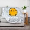 Commonwealth Toys OFFICIAL Smiley World Soft Throw Blanket | Cute Plush Blanket | 50 X 60 Inches -Decor Haven Shop GUEST 6bc45f03 7278 47c8 8017 a5c43586ab0d