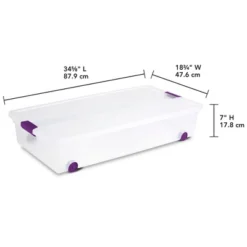 Sterilite 17611704 60 Quart ClearView Latch Lid Wheeled Underbed Box -Decor Haven Shop GUEST 6c0160f4 28e2 4757 9c01 c4f312f7addf