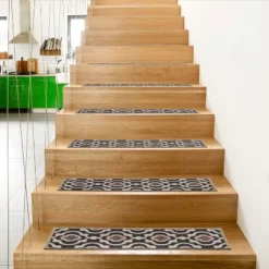 World Rug Gallery Trellis Non-Slip Stair Treads -Decor Haven Shop GUEST 6cbb699e 7054 4c8d ab4d 74976f3cf5c9