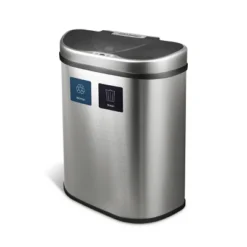 Nine Stars 18.5gal Motion Sensor D-Shape Stainless Steel Recycling Trash Can -Decor Haven Shop GUEST 6cdf9cbb b3a8 4575 9df1 2273159e3fad