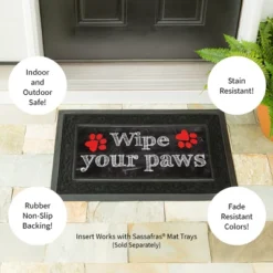 Evergreen Wipe Your Paws Sassafras Indoor Outdoor Switch Doormat 1'10"x10" Multicolored -Decor Haven Shop GUEST 6f53f3f6 112d 49db a107 1f977e0a9d1c