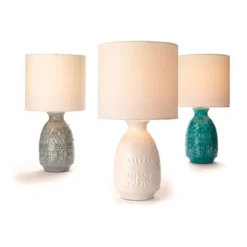 Frieze Ceramic Table Lamp With Drum Shade Aqua Blue - Splendor Home -Decor Haven Shop GUEST 6f86b451 a55e 4343 aecf 26098063a17b