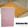 Unique Bargains Solid Color Pattern Bathroom Rugs Polyester Bath Mat Machine Washable Pink 90x60cm -Decor Haven Shop GUEST 6ff3d5d0 1576 40d8 a0c5 4e1c82abf07b