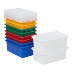 ECR4Kids Cubby Storage Bin With Non-Snap Lid, Plastic Conatiner, 10-Pack -Decor Haven Shop GUEST 70585182 05cb 4f4e bf29 901facfcf8e3