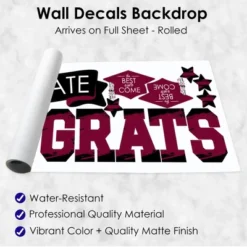 Big Dot Of Happiness Maroon Graduation Party Photo Backdrop - Wall Decals -Decor Haven Shop GUEST 707e0cb3 2d3e 4e07 b5a2 ce9f3fb85f0b