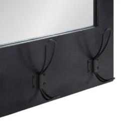 18" X 28" Cates Functional Wall Mirror Black - Kate & Laurel All Things Decor -Decor Haven Shop GUEST 70e5391c 8063 4f77 95fc 39ef0149401b