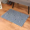 2'x3' ColorStar Greek Grid Door Mat Navy - Bungalow Flooring -Decor Haven Shop GUEST 7100c0d2 c8ea 44f0 abfc 1a4533f84940