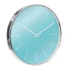 20" Simplistic Wall Clock Blue/Silver - Stonebriar Collection -Decor Haven Shop GUEST 724a7483 ebe3 4d10 98cd 3d7ce3fa8b95