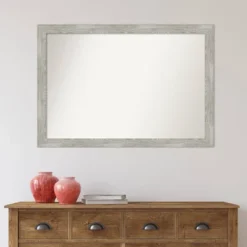 40" X 28" Non-Beveled Dove Narrow Bathroom Wall Mirror Gray Wash - Amanti Art -Decor Haven Shop GUEST 740f028a b58d 451e 9b19 acc24560ac97