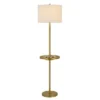 62" Crofton Metal Floor Lamp With USB Ports And Drum Shade Antique Brass - Cal Lighting -Decor Haven Shop GUEST 741b2919 9725 412f 9b7c 378737cc95cf