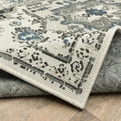 Trinity Distressed Traditional Patio Area Rug Beige/Gray - Captiv8e Designs -Decor Haven Shop GUEST 745e3993 d9ee 4745 b8c4 845fcfcf409c