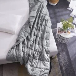 10lbs 50"x60" Rayon From Bamboo Weighted Throw Blanket Gray - Rejuve -Decor Haven Shop GUEST 746a607e 3070 4139 bd93 598b574af2a9