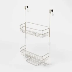 Over The Door Round Wire Shower Caddy Matte Satin - Made By Design™ -Decor Haven Shop GUEST 74853f4c 064d 45d0 9846 e14ee3d38f7e