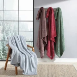 50"x60" Solid Reversible Throw Blanket Gray - Eddie Bauer -Decor Haven Shop GUEST 7576d9a4 0709 4cda 9bb2 dd0fe2df1187