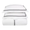 Solid Modern 200-Thread Count Ultra-Soft Breathable Cotton Embroidered Traditional Duvet Cover Set With Matching Pillowshams By Blue Nile Mills -Decor Haven Shop GUEST 77533742 1fad 4d39 9d5a 4248d4c37a75