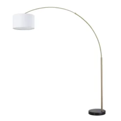 FC Design Modern 81" Tall Standing Adjustable Arched Floor Lamp With Drum Shade And Marble Base -Decor Haven Shop GUEST 78049dd7 c230 461a 9a74 a22cf876171f