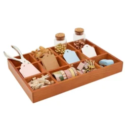 Juvale Wooden Drawer Organizer With 12 Compartments, Divided Tray For Arts And Crafts Supplies, Stationery, 12 Grid Sorting Tray, 13.2 X 9.2 X 1.5 In -Decor Haven Shop GUEST 784151ea 2a35 4bd8 96d4 00b4584bc2f3