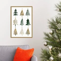 16" X 23" Evergreens II Tree By Isabelle Z Framed Canvas Wall Art - Amanti Art -Decor Haven Shop GUEST 789bad60 aad7 4393 9597 2039f7742951