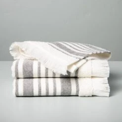 Multistripe Bath Towels Cream/Gray - Hearth & Hand™ With Magnolia -Decor Haven Shop GUEST 78ade48d d25d 4e09 b83f 227a74722f75