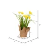 Vickerman 10" Artificial Yellow Daffodil In Burlap Pot. -Decor Haven Shop GUEST 799c29a4 d8a3 4330 b57e b421148d0980