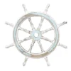 Wood Sail Boat Ship Wheel Wall Decor With Distressing Blue - Olivia & May -Decor Haven Shop GUEST 7a2f88e1 c124 4be1 8251 0740ffdfd059