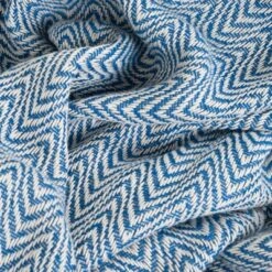 Chevron Cotton Blanket (Full/Queen) Blue - Yorkshire Home -Decor Haven Shop GUEST 7a717a78 2945 413d bbcf 09687f874ff7