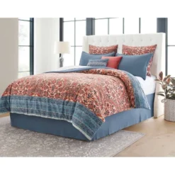 8pc Printed Paisley With Border Comforter Bedding Set Rose/Blue - Threshold™ -Decor Haven Shop GUEST 7b8d45f1 985f 43cc 84e6 bfe07693792b