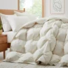 Puredown Pleat Organic Cotton White Goose Down Comforter Duvet Insert -Decor Haven Shop GUEST 7c8122e7 6b93 4b14 9300 f2b0d4696042