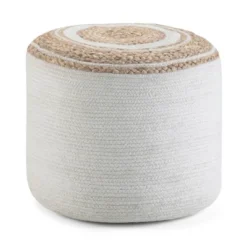 Winslet Round Braided Pouf - WyndenHall -Decor Haven Shop GUEST 7c8d5137 f874 470c b7bf 76b481dbfa62