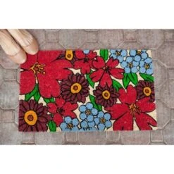 1'4" X 2'4" Forget Me Nots Blooms Indoor/Outdoor Coir Doormat - Entryways -Decor Haven Shop GUEST 7d14ffd4 f831 46b6 a684 380efabfb6c0