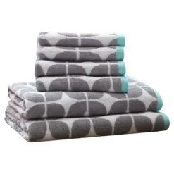 6pc Cotton Jacquard Bath Towel Set -Decor Haven Shop GUEST 7d38a70c f01e 4f62 b1d9 d86af9bdd07f