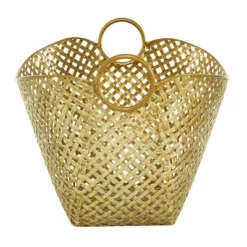 16.75"x11.5" Large Gold Metal Basket - Olivia & May -Decor Haven Shop GUEST 7db65472 6eb4 4e56 85a0 f5a17d954be1