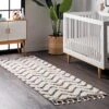 2'8"x8' Rumi High-Low Chevron Tassel Area Rug Beige Runner - NuLOOM -Decor Haven Shop GUEST 7e82ed65 3a09 4dd5 a3cc 572ce3c17f80