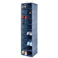 MDesign Large 20 Shelf Fabric Over Rod Closet Hanging Storage Unit -Decor Haven Shop GUEST 7f1387d3 4c31 4689 8fe0 16455e79144e