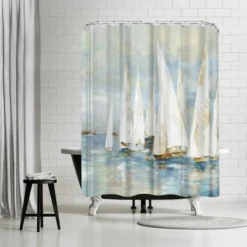 Americanflat 71" X 74" Shower Curtain Style 3 By PI Creative Art - Available In Variety Of Styles -Decor Haven Shop GUEST 7f74bb0f ba59 41d7 97f1 3a4087ddb92f