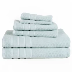 6pc Combed Cotton Bath Towel Set - Yorkshire Home -Decor Haven Shop GUEST 81639463 6749 4928 b202 412578a95bc4