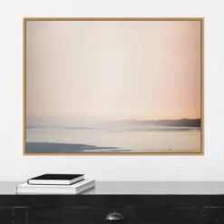 30" X 22" Currumbin Sandy Beach By Urban Road Framed Canvas Wall Art Light Brown - Amanti Art -Decor Haven Shop GUEST 82742fb9 43d5 4fab badc 07d927bc3326