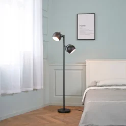 61" 2-Light Miles Floor Lamp Matte Black - Globe Electric -Decor Haven Shop GUEST 8308d0cc c472 4c50 96c3 42aac6caec99