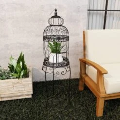 47" Iron Vintage Birdcage Black - Olivia & May -Decor Haven Shop GUEST 8319955e d76c 4c87 afa2 48a7f13fe101