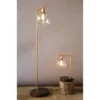 Metal And Wood Floor Lamp With Glass Globe Shade Gold - Storied Home -Decor Haven Shop GUEST 8324965e d2a3 44f0 9548 4468ebe6d7ef