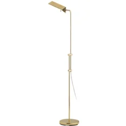 Regency Hill Traditional Adjustable Pharmacy Floor Lamp 54" Tall Brass Adjustable Metal Head For Living Room Reading Bedroom Office -Decor Haven Shop GUEST 83e2eabc b0f4 4492 a450 b35a4f88a8d9