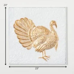 Gilded Turkey Metal Wall Art Multicolor 23"H Metal -Decor Haven Shop GUEST 85b7d6a1 929a 4667 8113 560a1cf26289