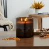 23oz XL 3-Wick Applewood + Amber Wooden Amber Glass With Wood Lid And Stamped Logo Amber - Threshold™ -Decor Haven Shop GUEST 866c1c05 106c 4bc8 aa8e c5bcadf565ca