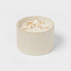 Textured Straight Side Ceramic Vanilla Pumpkin Candle White - Threshold™ -Decor Haven Shop GUEST 8674ac69 18eb 4b1b b70c 044015f5edd1