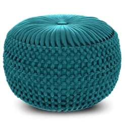 Vanessa Round Pouf - Wyndenhall -Decor Haven Shop GUEST 86fd8849 dbcf 4431 9966 62c7b4e5bbac