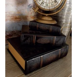 Vintage Reflections Rustic Wood-Style MDF And Synthetic Leather Book Box Set 3ct - Olivia & May -Decor Haven Shop GUEST 871b8f58 a7ec 41cc 99af 9a58a1762e98